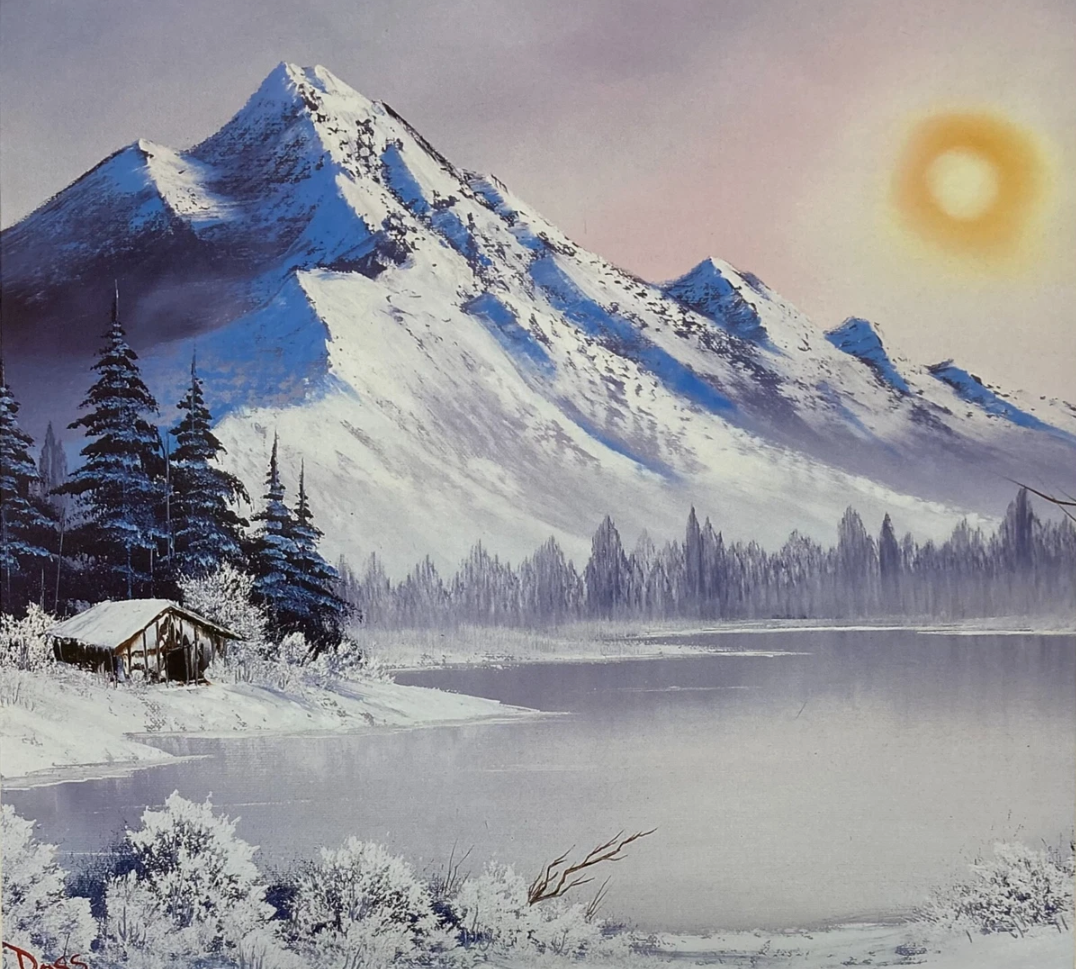Bob Ross© Oil Painting Session